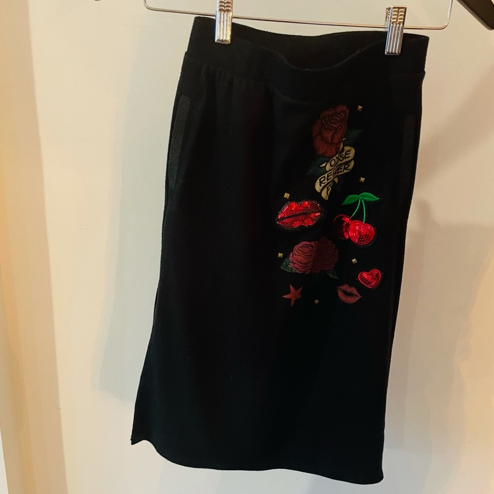 Fitted Rose Skirt